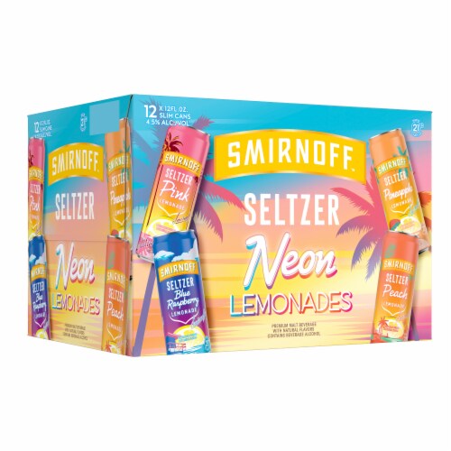 Smirnoff Pink Lemonade Spiked Seltzer Perspective: back