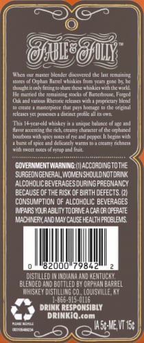 Orphan Barrel® Fable & Folly Whisky Perspective: back