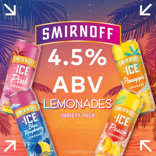 Smirnoff Ice Neon Lemonade Variety Pack Perspective: back