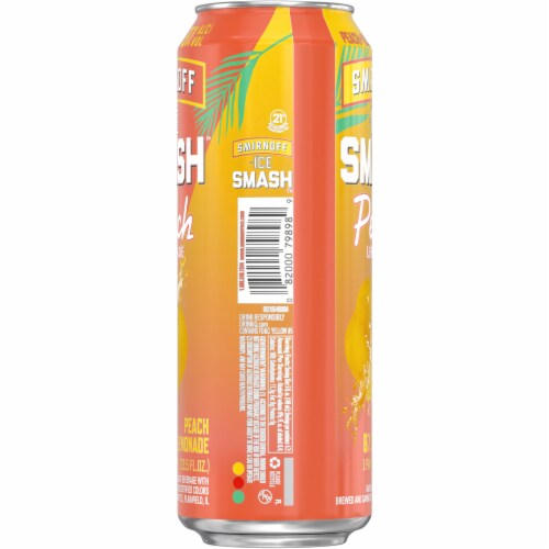 Smirnoff Ice Smash Peach Lemonade Perspective: back