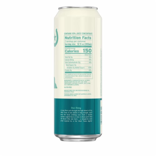 Lone River Ranch Rita Classic Margarita Hard Seltzer Single Can Perspective: back