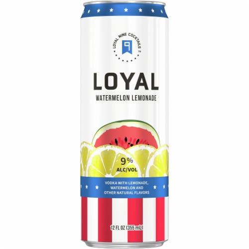 Loyal 9 Watermelon Lemonade Vodka Cocktail Perspective: back