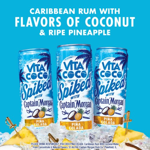Vita Coco Ready To Drink Spiked Pina Colada wh CM Rum Perspective: back