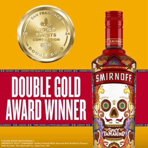 Smirnoff Spicy Tamarind (Vodka Infused with Natural Flavors) Perspective: back