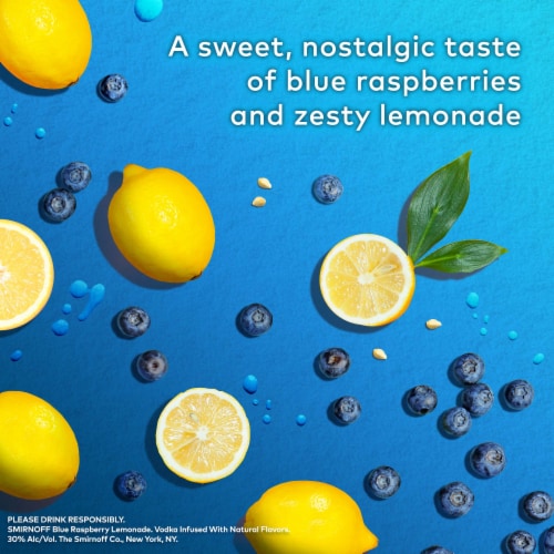 Smirnoff Vodka Blue Raspberry Lemonade Perspective: back