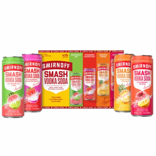 Smirnoff Smash Vodka and Soda Variety Pack Perspective: back
