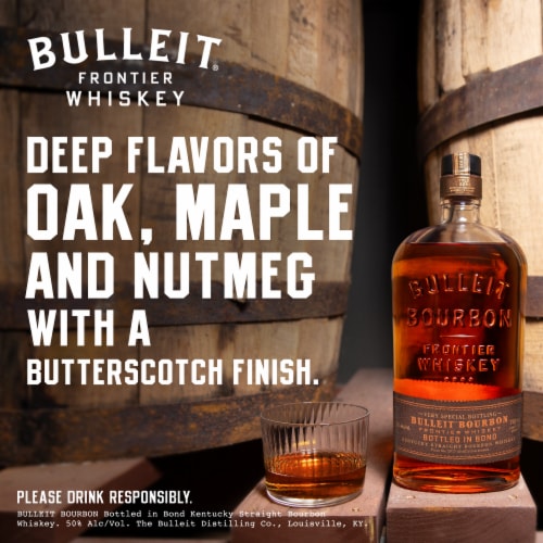 Bulleit Whiskey - American Bottled in Bond Perspective: back