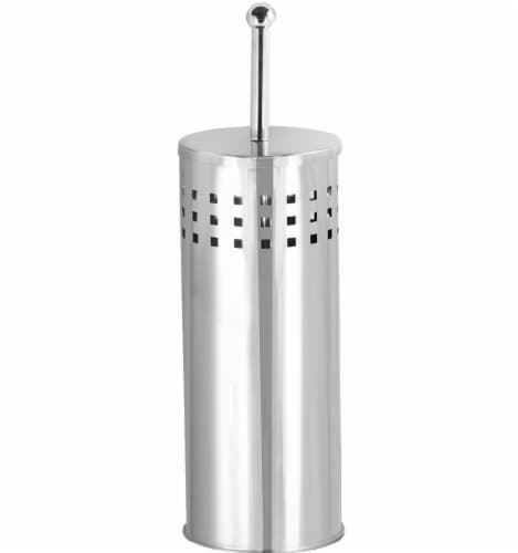 Toilet Plunger with Holder for Bathroom, Multi Drain Suitable for Bathtubs, Quick Dry, Chrome Perspective: back