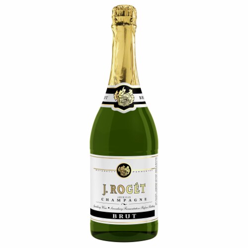 J. Roget American Champagne Brut White Sparkling Wine Perspective: back