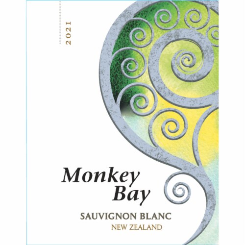 Monkey Bay Sauvignon Blanc New Zealand White Wine Perspective: back