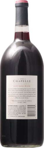 Ste. Chapelle Soft Red Blend Wine Perspective: back