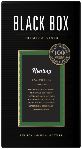 Black Box Riesling White Wine Perspective: back