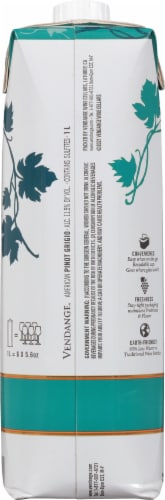 Vendange Pinot Grigio White Wine Perspective: back