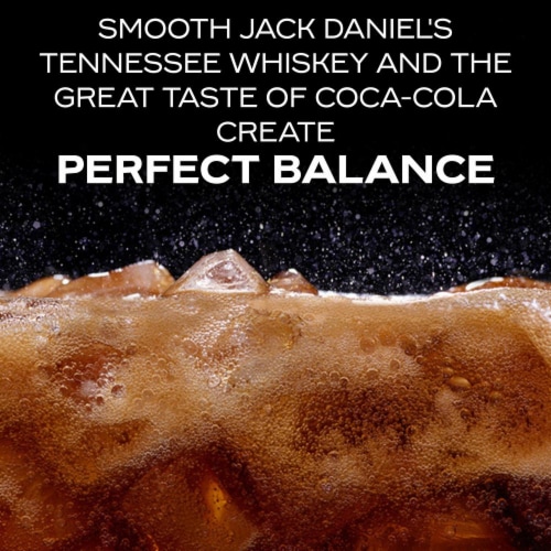 Jack Daniel's Tennessee Whiskey & Coca-Cola Ready to Drink Cocktail Perspective: back