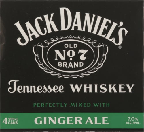 Jack Daniel's® Ginger Ale Cans Perspective: back