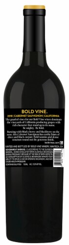 Bold Vine Cabernet Sauvignon Red Wine Perspective: back