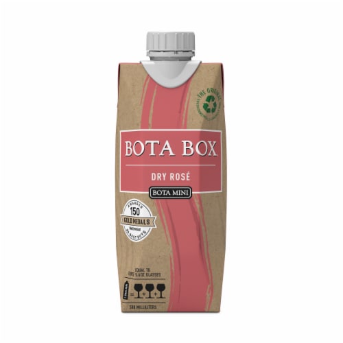 Bota Mini Dry Rose Wine Perspective: back
