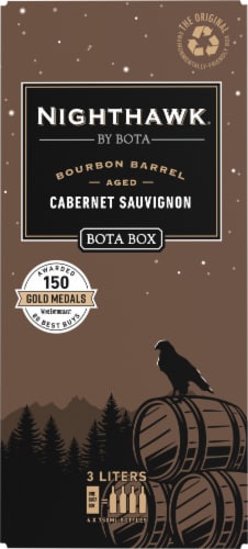 Nighthawk by Bota Bourbon Barrel Cabernet Sauvignon Red Wine Perspective: back