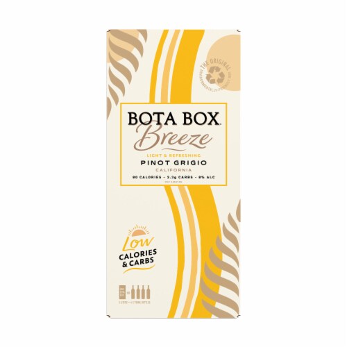 Bota Box Breeze Pinot Grigio White Wine Perspective: back