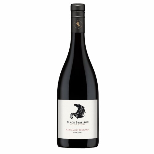 Black Stallion Santa Lucia Highlands Pinot Noir Red Wine, California, 750mL, 14.5% ABV Perspective: back