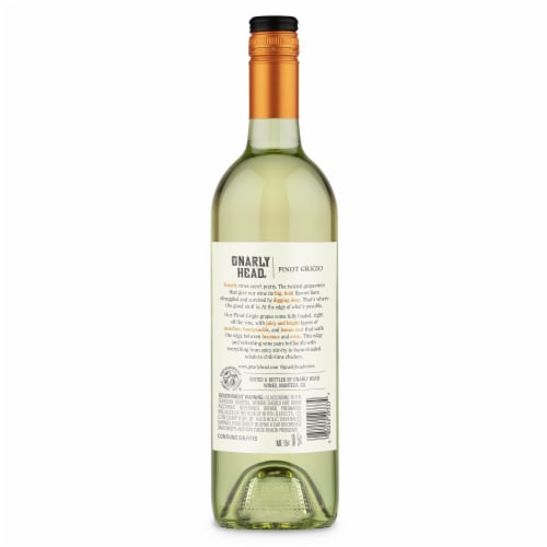 Gnarly Head Lodi California Pinot Grigio White Wine Perspective: back