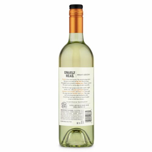 Gnarly Head Lodi California Pinot Grigio White Wine Perspective: back