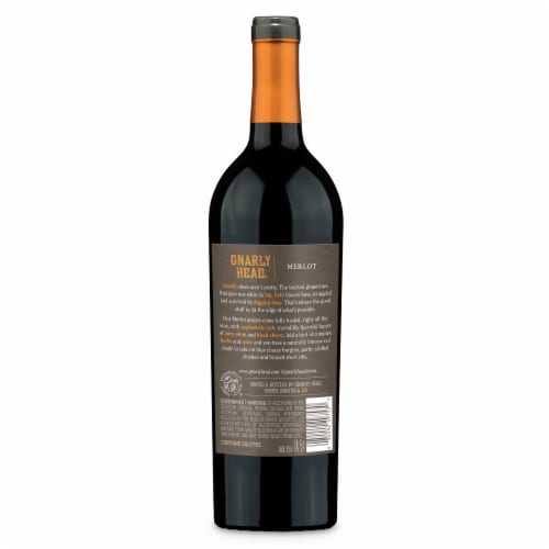 Gnarly Head Central Coast Merlot Red Wine Perspective: back