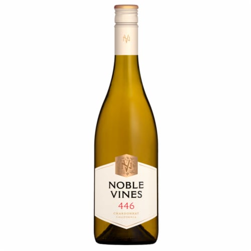Noble Vines Collection 446 Chardonnay California White Wine Perspective: back