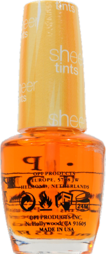 OPI Sheer Tints Top Coat Nail Lacquer Perspective: back