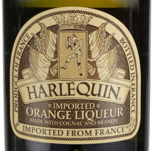 Harlequin Orange Fruit Liqueur Perspective: back