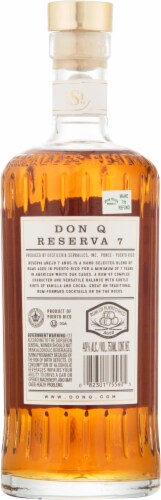Don Q® Reserva Puerto Rican Rum Perspective: back