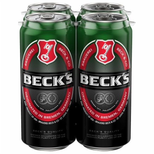Beck's Pilsner Beer Perspective: back