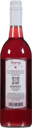 Duplin® Burgundy Dry Muscadine Red Blend North Carolina Wine Perspective: back