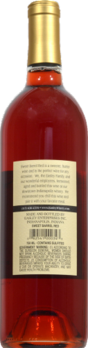 Easley Winery Sweet Barrel Indiana Indiana Red Wine Perspective: back