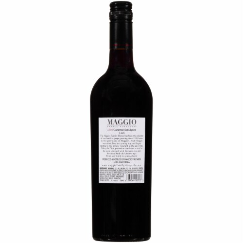 Maggio Family Vineyards Cabernet Sauvignon Perspective: back