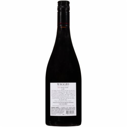 Maggio Family Vineyards Petite Sirah Perspective: back