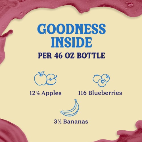 Naked Juice Blue Machine Flavored 100% Juice Smoothie Blend Perspective: back