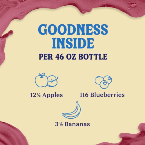 Naked Juice Blue Machine Flavored 100% Juice Smoothie Blend Perspective: back