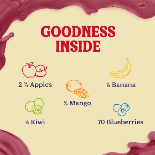 Naked Juice Rainbow Machine Flavored 100% Juice Smoothie Blend Perspective: back