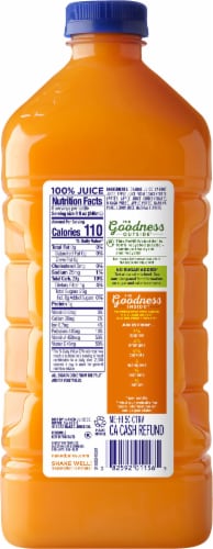 Naked® Immune Support Orange Carrot Mango Juice Blend Perspective: back