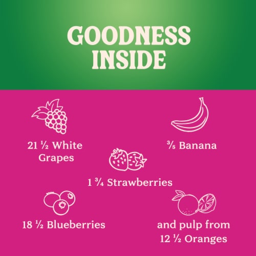 Naked Juice Lower Sugar Berrylicious Flavored Smoothie Blend Perspective: back