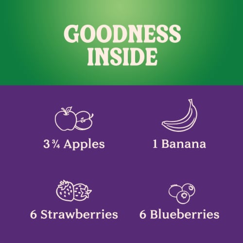 Naked Juice Double Berry No Sugar Added Protein Juice Smoothie Perspective: back