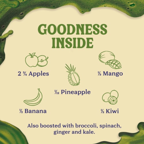 Naked® Juice Green Machine No Sugar Added 100% Juice Smoothie Drink Perspective: back