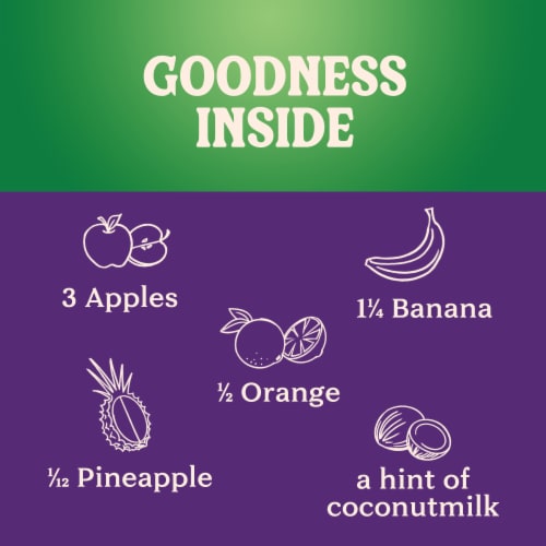Naked Juice Protein Tropical Fruit Flavored Juice Smoothie Blend Perspective: back