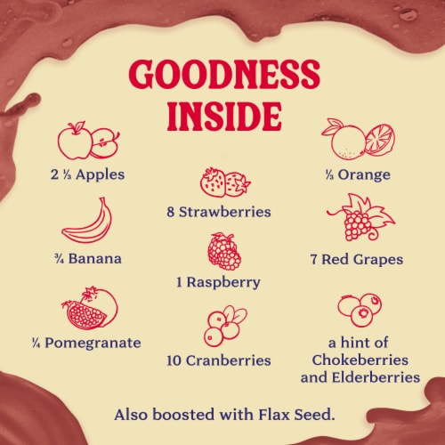 Naked Red Machine Juice Smoothie Blend Perspective: back