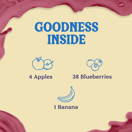 Naked Juice Blue Machine Flavored 100% Juice Smoothie Blend Perspective: back