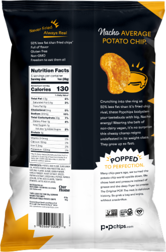 Popchips® Nacho Popped Potato Snack Perspective: back