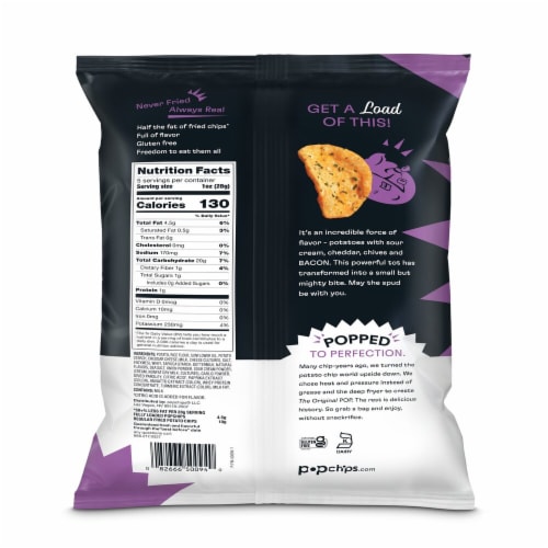 Popchips® Fully Loaded Potato Popped Chips Perspective: back