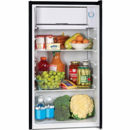 3.2 Cu.Ft Double Door Mini Fridge w/ Freezer, Adjustable Shelf for Dorm,  White, 1 Unit - Fred Meyer