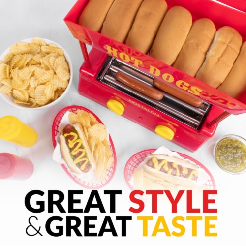 Nostalgia Hot Dog Roller and Bun Warmer Perspective: back